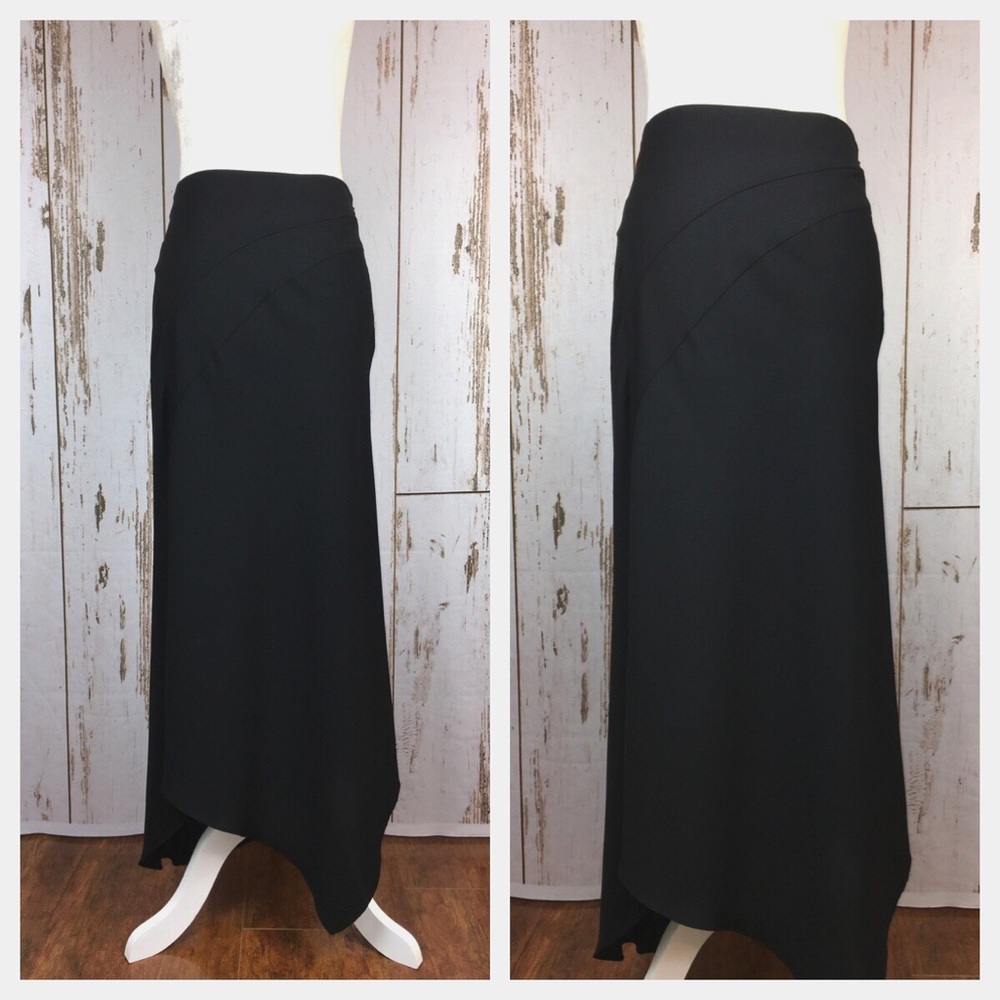 Express Maxi Skirt with Slit & Kerchief Hem Sz 1/2